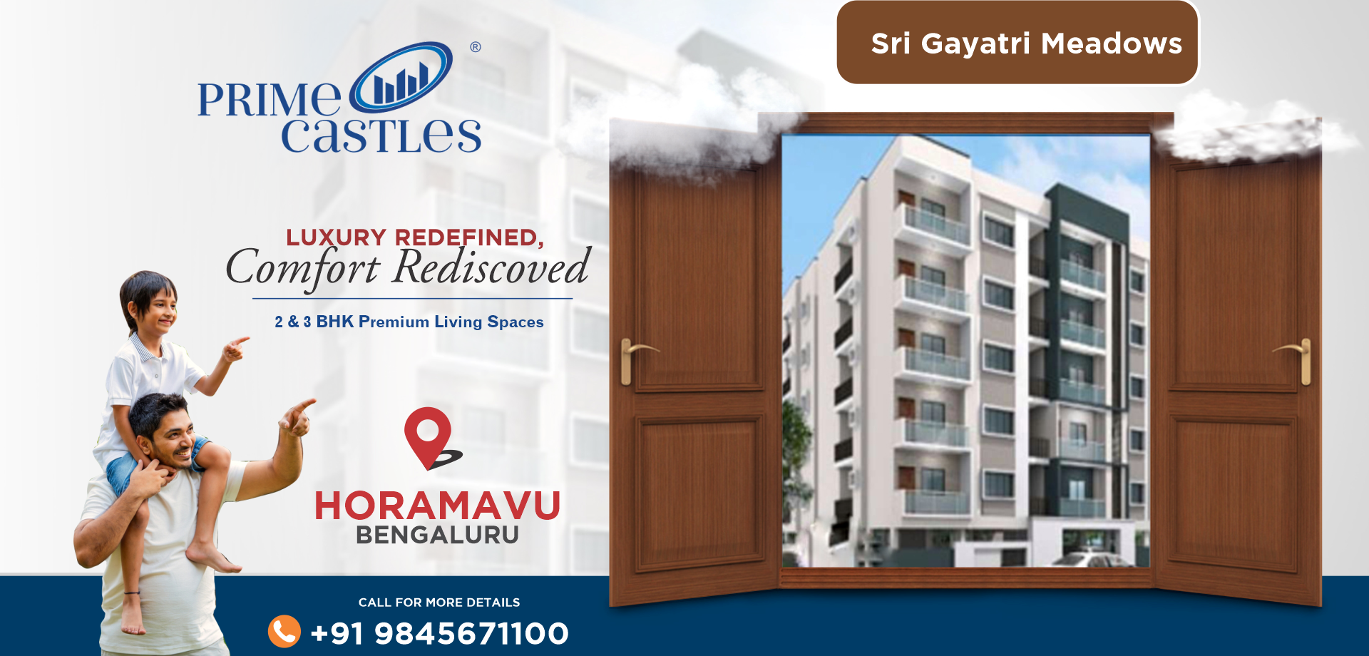 Sri Gayathri Meadows, Residential Apartment, Elevation 3D Plan in Trinity Enclave, Kalkere, Bangalore